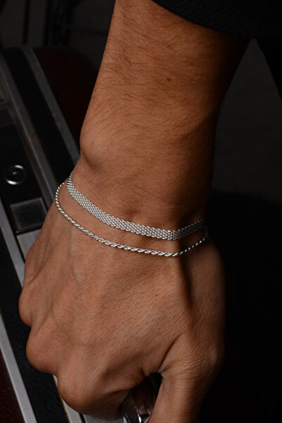 Ricco Jewellery 925 Ayar Gümüş Old Money Hasır Bileklik • Made In Italy • Luxury Silver