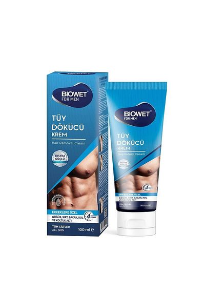 biowet Depilatory Cream for Men All Skin 100 ml