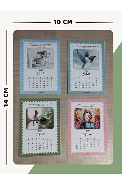 Else Craft 2026 Yılı Masaüstü Motivasyonlu Takvim - Isme Özel - Ahşap Ayaklık Hediyeli