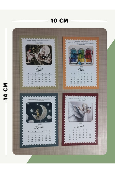 Else Craft 2026 Yılı Masaüstü Motivasyonlu Takvim - Isme Özel - Ahşap Ayaklık Hediyeli