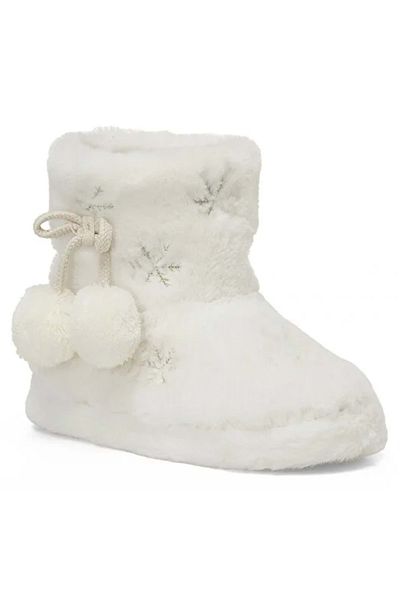 Polaris White Karis Orthopedic Παιδικές Παντόφλες Home Boots