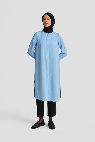 Armine A Logolu Tunik Orth411 Bebe Mavi