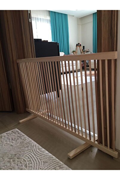 Cottonous Ahşap Kapı Önü Bariyer Güvenlik Kapısı Kapı Önü Çit