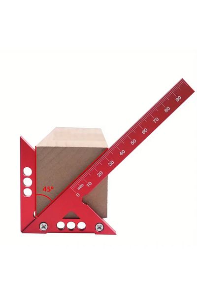 BGA Carpenter Miter Ruler Protractor Right Angle Triangular Ruler