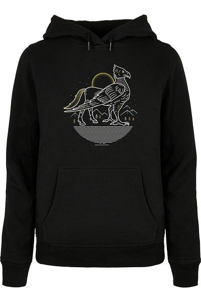 ABSOLUTE CULT Damen Harry Potter - Seidenschnabel Line Art Basic Kapuzenpullover