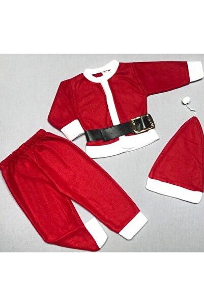PEMBECİN Pembecin Erkek Çocuk Kırmızı Noel Baba Kostümü