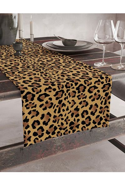 tarzınısec Leopard Patterned Runner 40X140