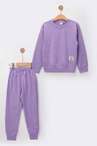 MUTTİ Basic Embroidered 2 Thread Crew Neck Εποχιακή παιδική φόρμα