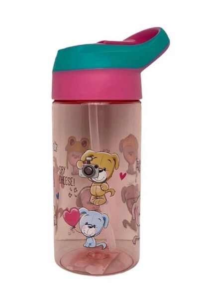 Vagon Life 500 ml Tritan Flask with Straw Mixed Color