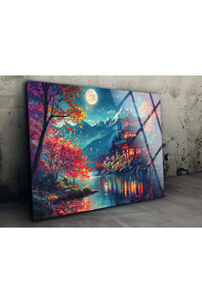 BV DEKOR Γυάλινος πίνακας τοπίου, Οριζόντια διακόσμηση τοίχου, Υψηλής ποιότητ...