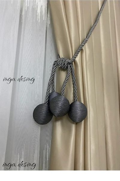 inga desing Double Breasted Cornice Tactical Binding with Four Balls Rope Cord
