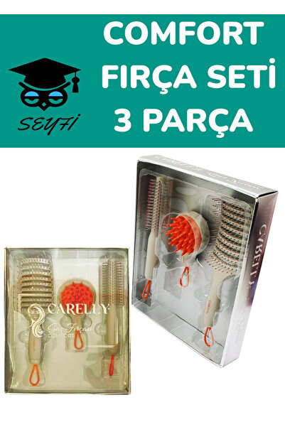SEYFİKİRTASİYE Set de perii de păr COMFORT 3 piese - CR-0641