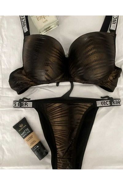ADAS BUTİK Women's Underwear Suit Fancy Set Bra Set