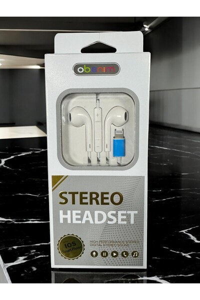 obenim Yüksek Performanslı Stereo Kulaklık - Mikrofonlu Lightning Ios Uyumlu