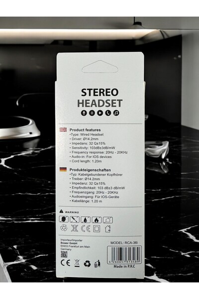 obenim Yüksek Performanslı Stereo Kulaklık - Mikrofonlu Lightning Ios Uyumlu