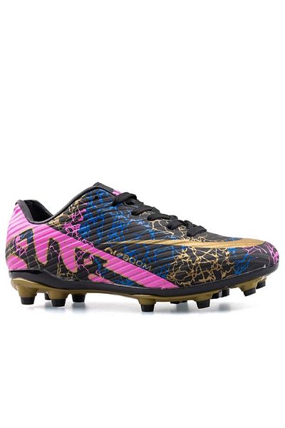 AKNButik Air Laliga Football Boots - Black/Gold/Patterned