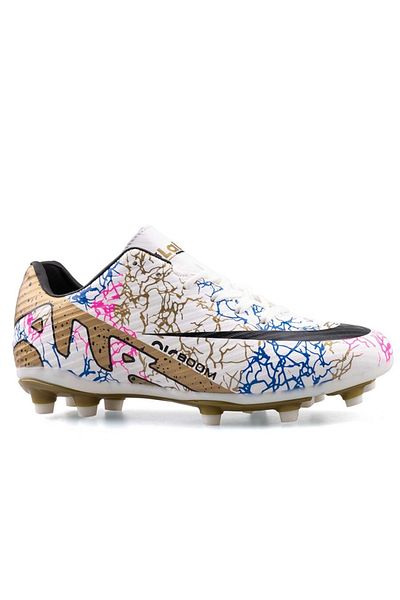 AKNButik Air Laliga Football Boots - White/Gold/Patterned