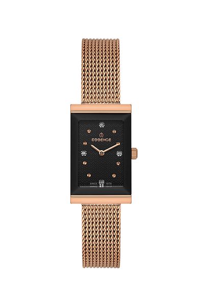 Essence 5 Atm Water Resistant D1213.490 Stone Design Mesh/Steel Cord Rectangular Dial Steel Case