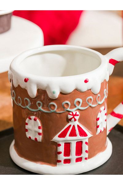 LC Waikiki Lcw Home Mixed Printed Christmas Themed Ceramic Mug 570 ml