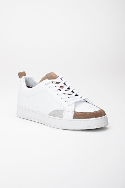 Dilimler Ayakkabı Λευκά ανδρικά παπούτσια casual - Pool σόλες και κορδόνια