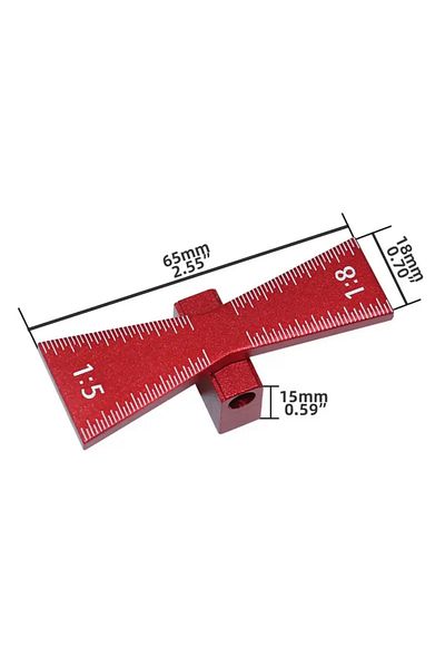 BGA Carpenter Swallowtail Ruler Guide Woodworking Manual
