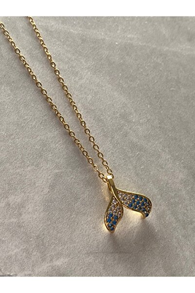 dltakicoo Çelik zirkon taşlı kolye