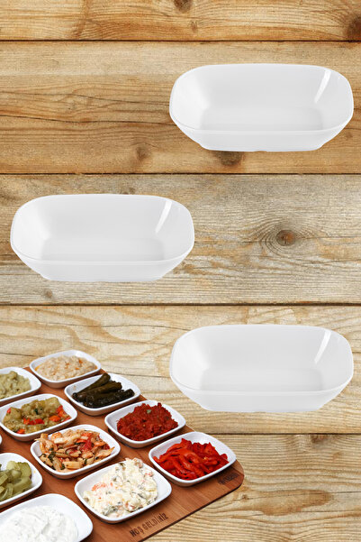 nazen MimHome Eko Çerezlik 14cm 6"inch Sade Beyaz Meze Tabak:HORECA Lokanta S...