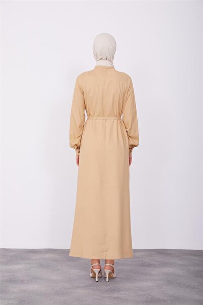 Armine Beige Dress - Model 23K9655