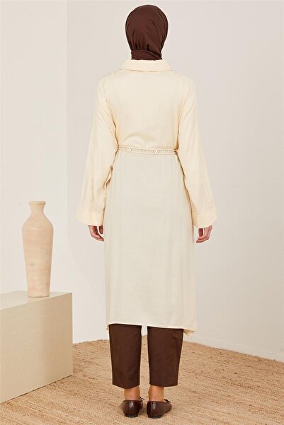 Armine Deniz Kabuğu Detaylı Tunik Elbise 23y4504 Aytaşı