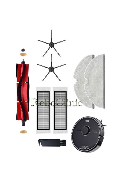 Roboclinic فرشاة متوافقة مع مكنسة روبوروك S5 ماكس الروبوتية، فلتر هيبا، طقم م...