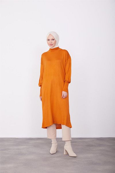 Armine 23kd4249 Rochie tunică model portocaliu ars