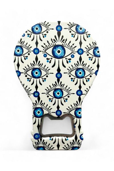 GALATA GIFT Bottle Opener Magnet Balloon Shape Evil Eye Beaded Soda Gas Opener Decorative Fridge Magnet