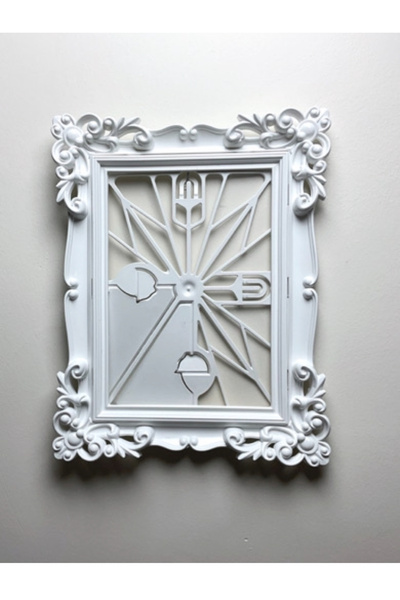 Kapital plastik White Patterned Photo Frame