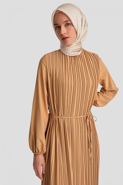 Armine Φόρεμα Camel Pleated - 24yd9435