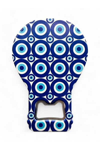 GALATA GIFT Bottle Opener Magnet Balloon Shape Evil Eye Beaded Soda Gas Opener Decorative Fridge Magnet