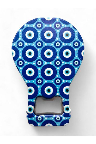 GALATA GIFT Bottle Opener Magnet Balloon Shape Evil Eye Beaded Soda Gas Opener Decorative Fridge Magnet