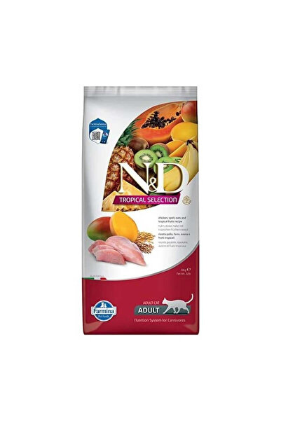 N&D ND Tropikal Tavuk İçerikli Adult Cat Food Chicken Yetişkin Kedi Maması 10KG