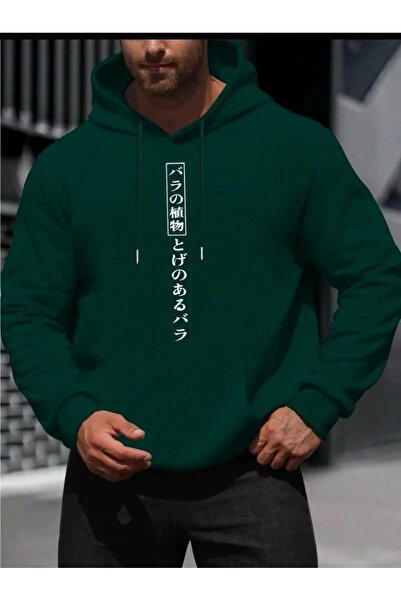 caddekombin سويت شيرت بغطاء للرأس بنمط أسطوري مكتوب باللغة الصينية، ناعم بخيطين مع جيوب