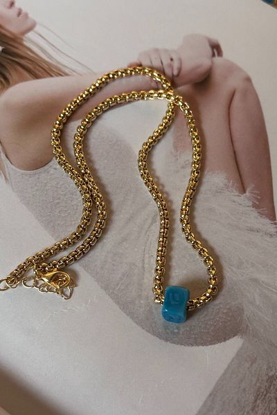 Trendy Butik الحنين مطرز سلسلة قلادة