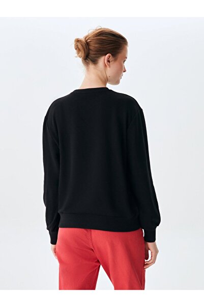 Ltb Logolu Uzun Kollu Siyah Sweatshırt