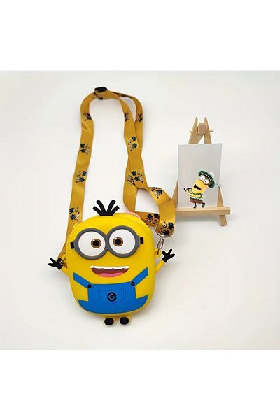 bundle island Child Silicone Mini Bag Minions Figure-Shaped (16Cm*14Cm)