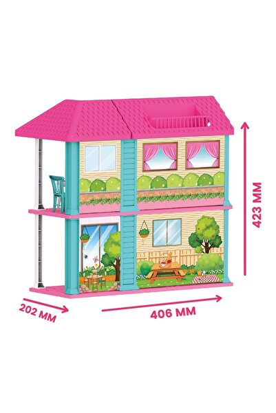 Doğan Oyuncak Dünyası Mila'nın 2 Katlı Rüya Evi - Ev Oyuncak - Milanın Miami Ev Seti - Barbie Ev Seti - Oyun Evi