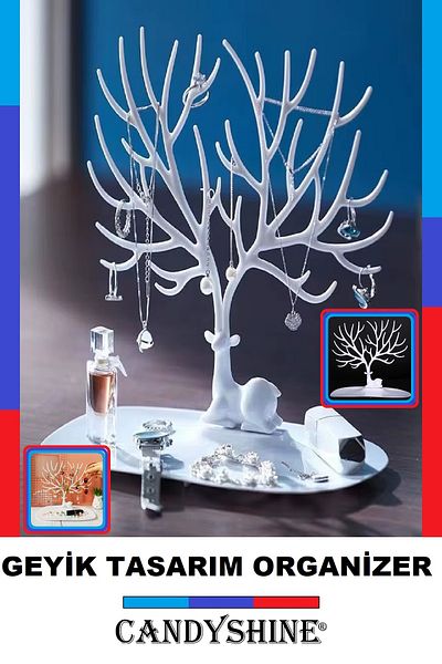 Zeki Karga Deer Design Jewelry Stand