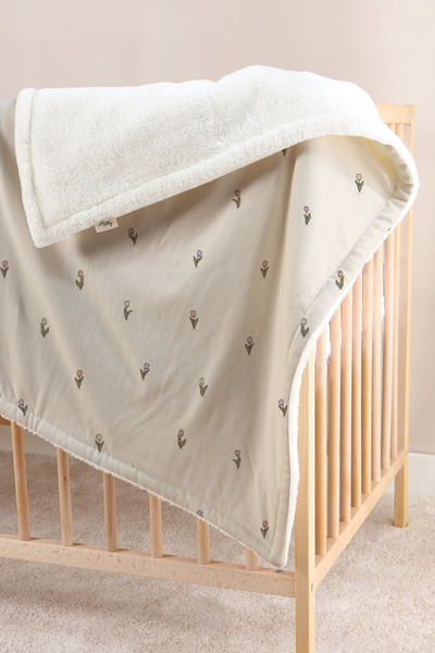 Pithy Laleli Welsoft Battaniye (80x120) - Vintage Floral