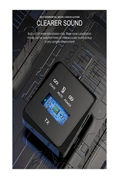 ULTRATEKNO 3.5mm Jack + Type-C + iPhone Girişli İkili Kablosuz Yaka Mikrofonu 3in1 Kamera PC Android iOS Uyumlu