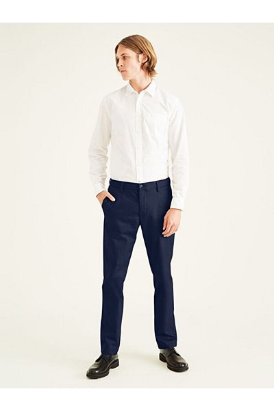 Dockers Signature Stain Defender Creased Slim Fit Trousers