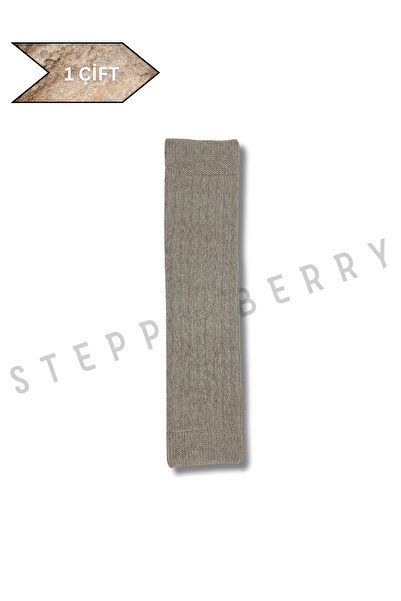 STEPPE BERRY Women's Stone Color Leggings Socks