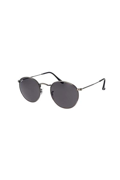 Ray-Ban Ray Ban Man Round Round Metal Sunglasses- Rb 3447 - Lense Size:50mm - Antique Gunmetal