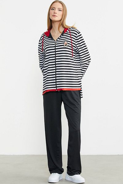 Sementa Marine Zippered Tunic Set - Black