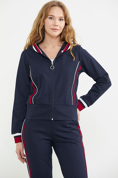 Sementa Πολύχρωμο Σετ Φόρμα Jogger με λεπτομέρεια Piping - Navy Blue